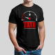 Tata - low fuel - męska koszulka na prezent dla taty
