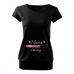 Mama Loading... - damska ciążowa koszulka na prezent