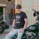Najlepszy tata jeździ motocyklem v2 - męska koszulka na prezent dla taty
