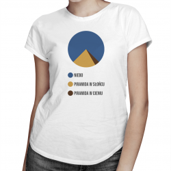 Piramida - damska koszulka na prezent