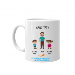 Gang taty - kubek na prezent dla taty - produkt personalizowany