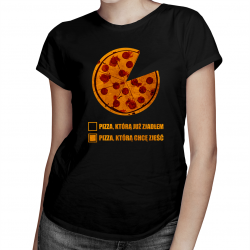 Diagram pizzy - damska koszulka na prezent