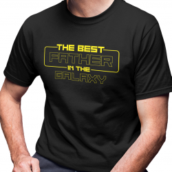 The best father in the galaxy v2 - męska koszulka na prezent dla taty