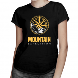 Mountain expedition - damska koszulka na prezent dla miłośniczki gór