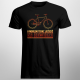 A mogłem teraz jeździć na rowerze - męska koszulka na prezent dla rowerzysty