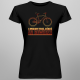 A mogłam teraz jeździć na rowerze - damska koszulka na prezent dla rowerzystki