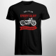Mój plan emerytalny: jazda motocyklem - męska koszulka na prezent dla emeryta