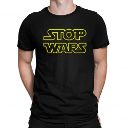 Stop wars - męska koszulka na prezent