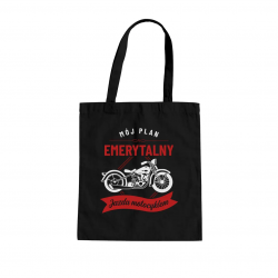 Mój plan emerytalny: jazda motocyklem - torba na prezent dla emeryta