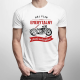 Mój plan emerytalny: jazda motocyklem - męska koszulka na prezent dla emeryta