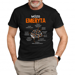 Mózg emeryta - męska koszulka na prezent dla emeryta