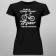 Czujesz się smutna i brzydka? - Rower - damska koszulka na prezent dla rowerzystki