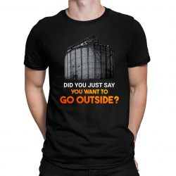 Did you just say you want to go outside? - męska koszulka z motywem serialu Silos