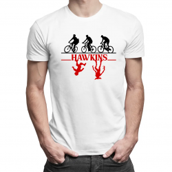Hawkins - męska koszulka dla fanów serialu Stranger Things
