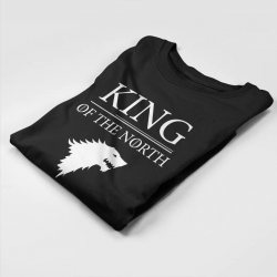 King of the north - męska koszulka dla fanów serialu Gra o tron