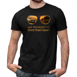 Are you ready to take that risk? - męska koszulka dla fanów serialu Poker Face