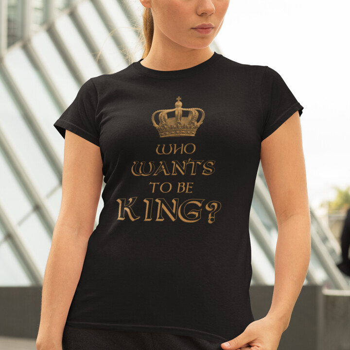 Who wants to be king? - damska koszulka dla fanów serialu Wikingowie