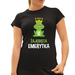 Żajebista emerytka - damska koszulka na prezent