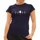 EKG wino - damska koszulka na prezent