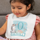 Zebra (dziewczynka) + imię - śliniak dziecięcy na prezent - produkt personalizowany