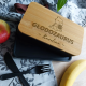 Głodozaurus - imię - bambusowy lunchbox z grawerem na prezent - produkt personalizowany