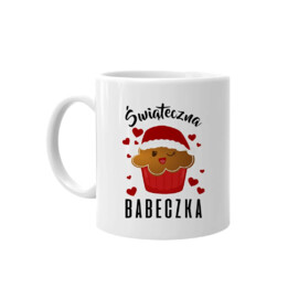 Świąteczna babeczka - kubek na prezent
