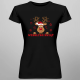 Wesołych Świąt - Renifer - damska koszulka na prezent