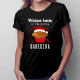 (Imię) to świąteczna babeczka - damska koszulka na prezent - produkt personalizowany