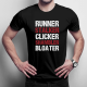 Runner,stalker, clicker,shambler,bloater - męska koszulka dla fanów gry The Last of Us
