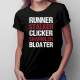 Runner,stalker, clicker,shambler,bloater - damska koszulka dla fanów gry The Last of Us