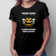 Pszczoły są miłe, po prostu ostrożnie dobierają przyjaciół - damska koszulka na prezent