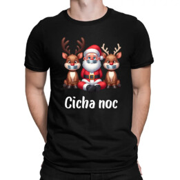 Cicha noc - męska koszulka na prezent