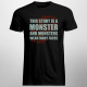 This story is a monster - męska koszulka dla fanów gry Alan Wake II