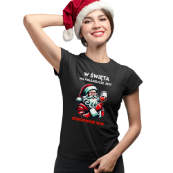 W Święta najważniejsze jest - odkupienie win - damska koszulka na prezent