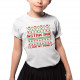 (Imię) - I love my family - dziecięca koszulka na prezent - produkt personalizowany