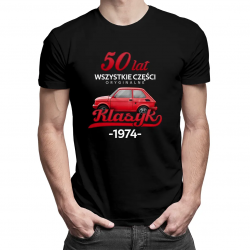 50 Lat Wszystkie części oryginalne Klasyk od 1974 - męska koszulka na prezent