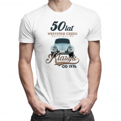 50 lat - Klasyk od 1974 - męska koszulka na prezent