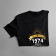 1974 - 50 lat bycia promykiem słońca połączonym z małym huraganem - męska koszulka na prezent