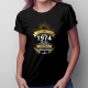1974 - 50 lat bycia promykiem słońca połączonym z małym huraganem - damska koszulka na prezent
