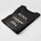 Produkt personalizowany - Limitowana edycja: imię + rok urodzenia (wersja delux) - damska koszulka z nadrukiem