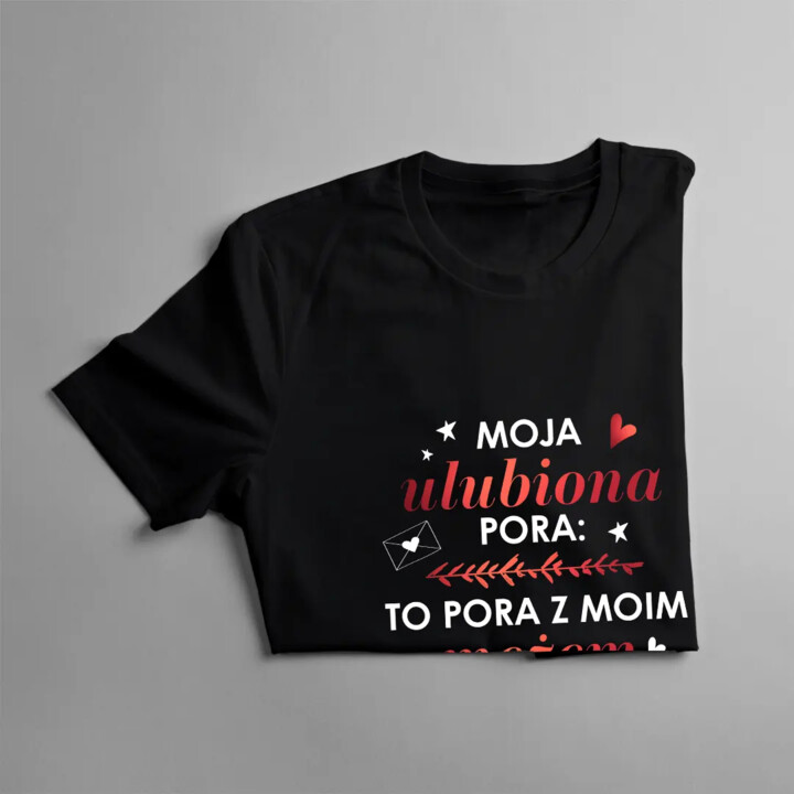 Moja ulubiona pora: to pora z moim mężem - damska koszulka na prezent