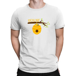 Idealnie (UL)  - męska koszulka na prezent