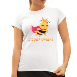 Dopasowani (Pszczoła) - damska koszulka na prezent