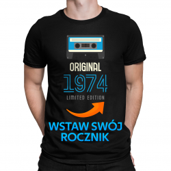 Original (rok) Limited Edition - męska koszulka na prezent - produkt personalizowany