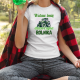(Imię) dziewczyna rolnika - damska koszulka na prezent - produkt personalizowany
