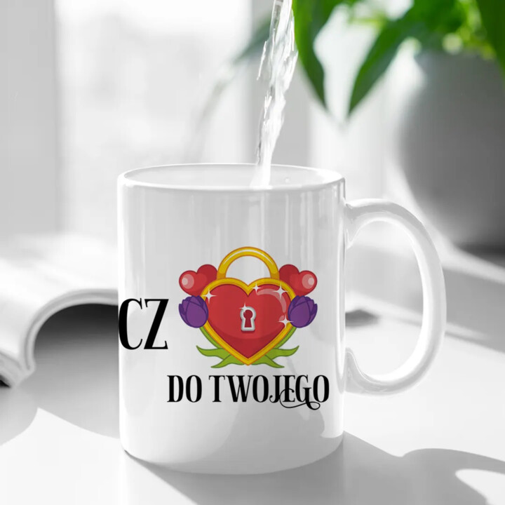 Znalazłam klucz do Twojego (serca) - kubek na prezent