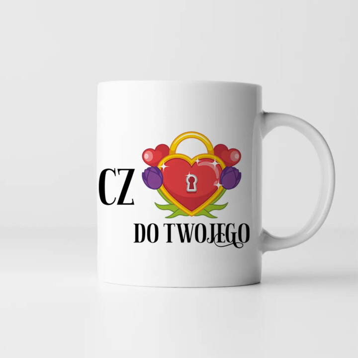 Znalazłam klucz do Twojego (serca) - kubek na prezent