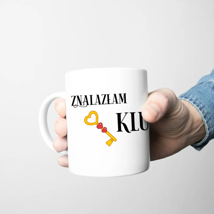 Znalazłam klucz do Twojego (serca) - kubek na prezent