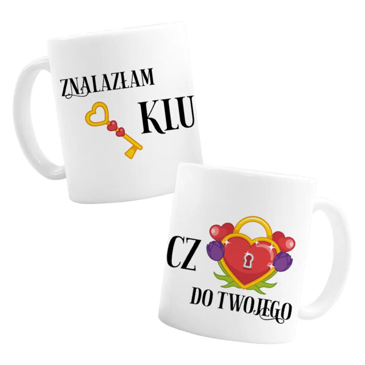 Znalazłam klucz do Twojego (serca) - kubek na prezent