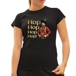 Hop, hop, hop,hop v2 - damska koszulka dla fanów serialu 1670